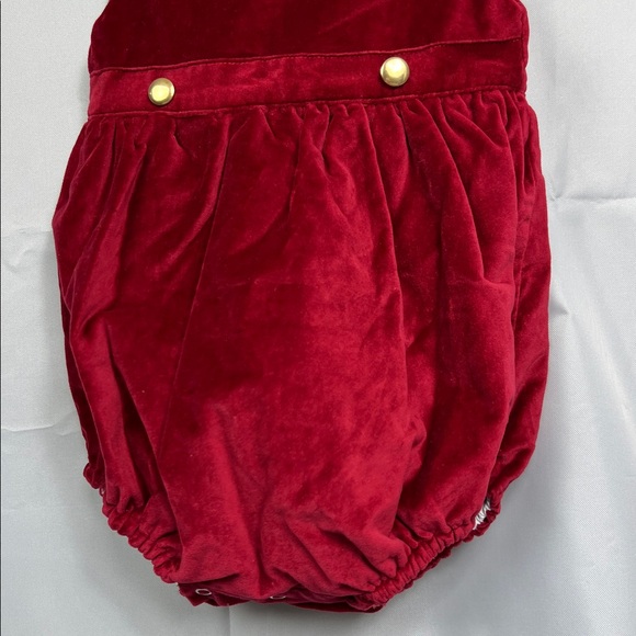 Sal & Pimenta Red Velvet bubble Romper size 18 months - Picture 4 of 10